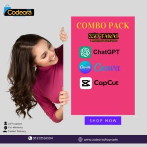 1 MONTH SUBSCRIPTION (COMBO PACK- Canva Pro, Cupcut Pro, ChatGPT 4.)